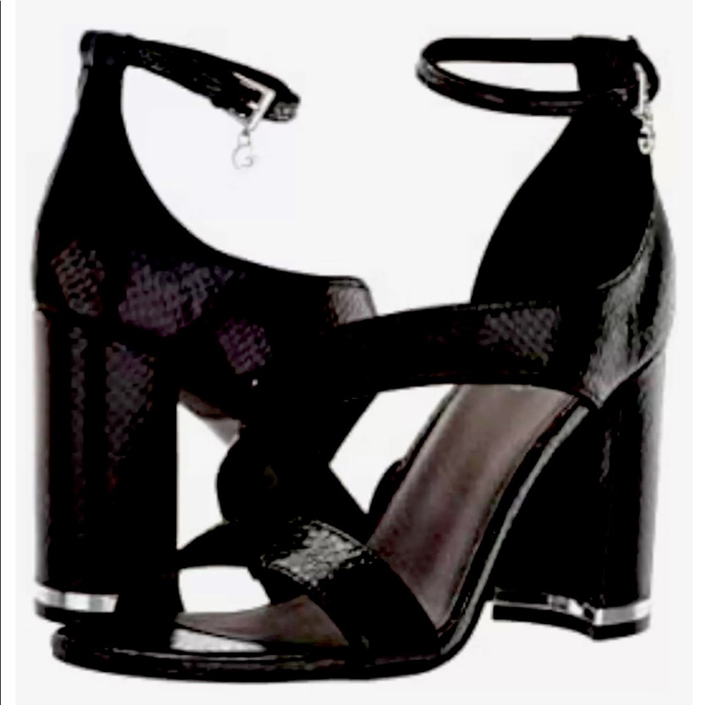 GBG - Los Angeles 3 1/2” Black Heel Sandals